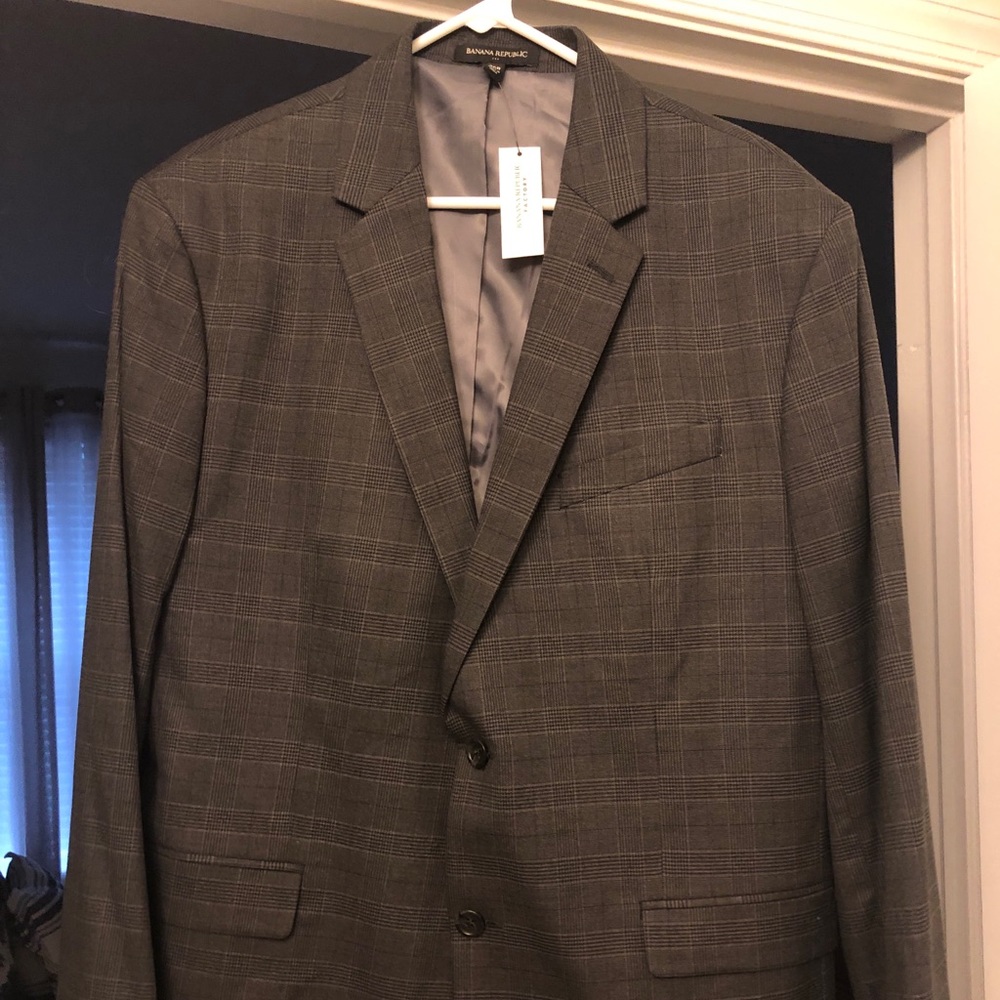 46 regular slim fit banana republic suit jacket